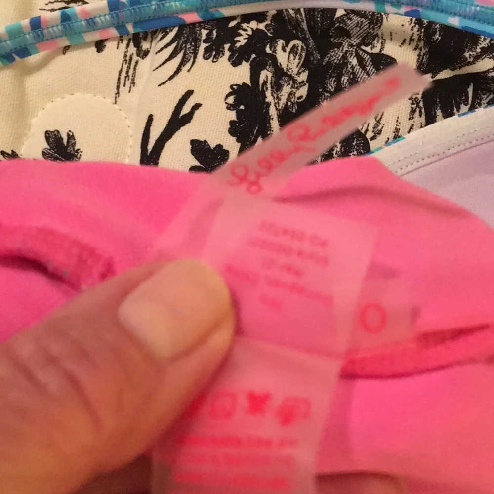 NWT Lilly Pulitzer Blue Ibiza Canbana Cocktail One piece Swimsuit Size 0 - Picture 8 of 12